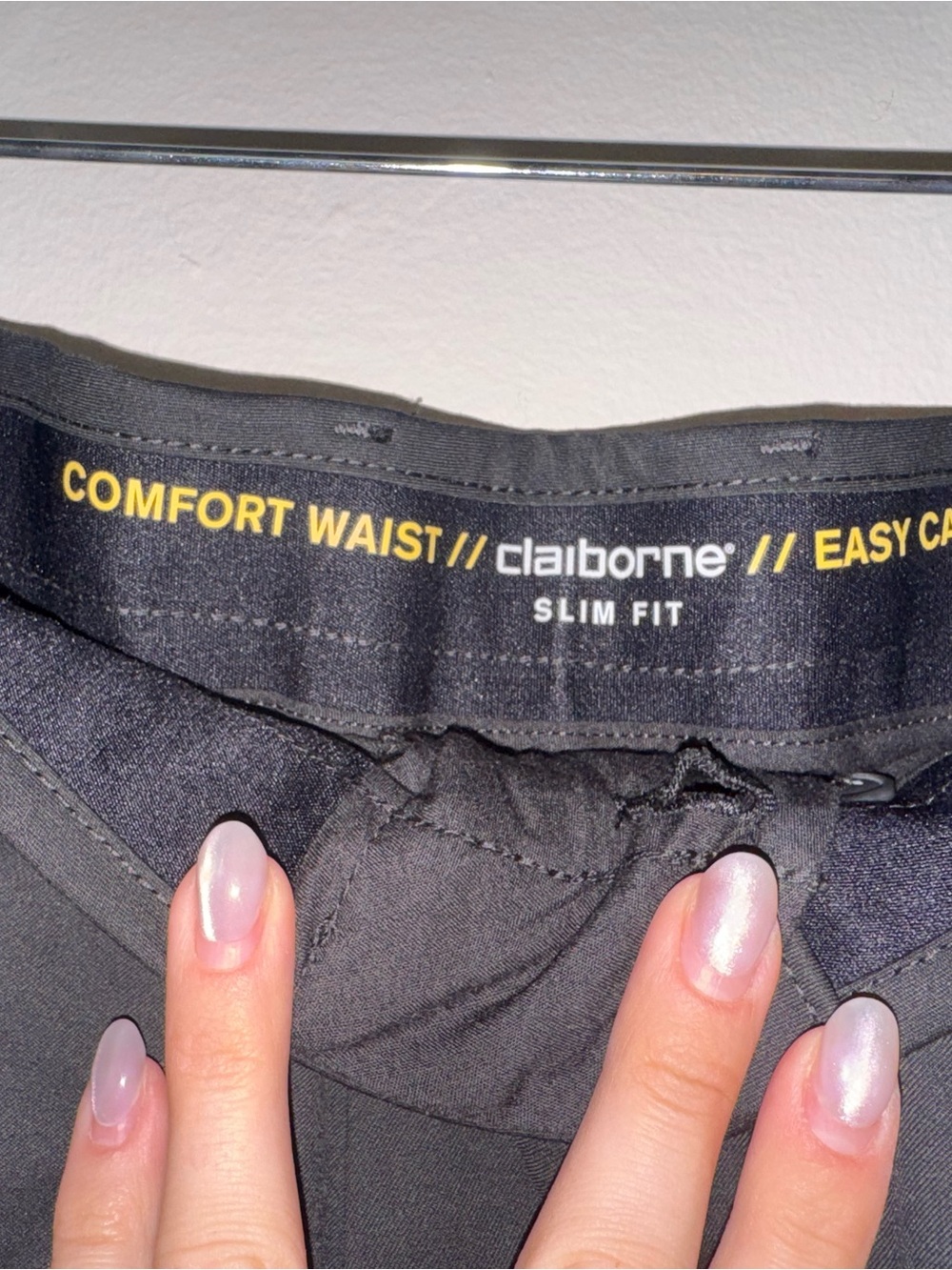 Claiborne Slim Fit Men’s Black dress pants - Comfort Waist